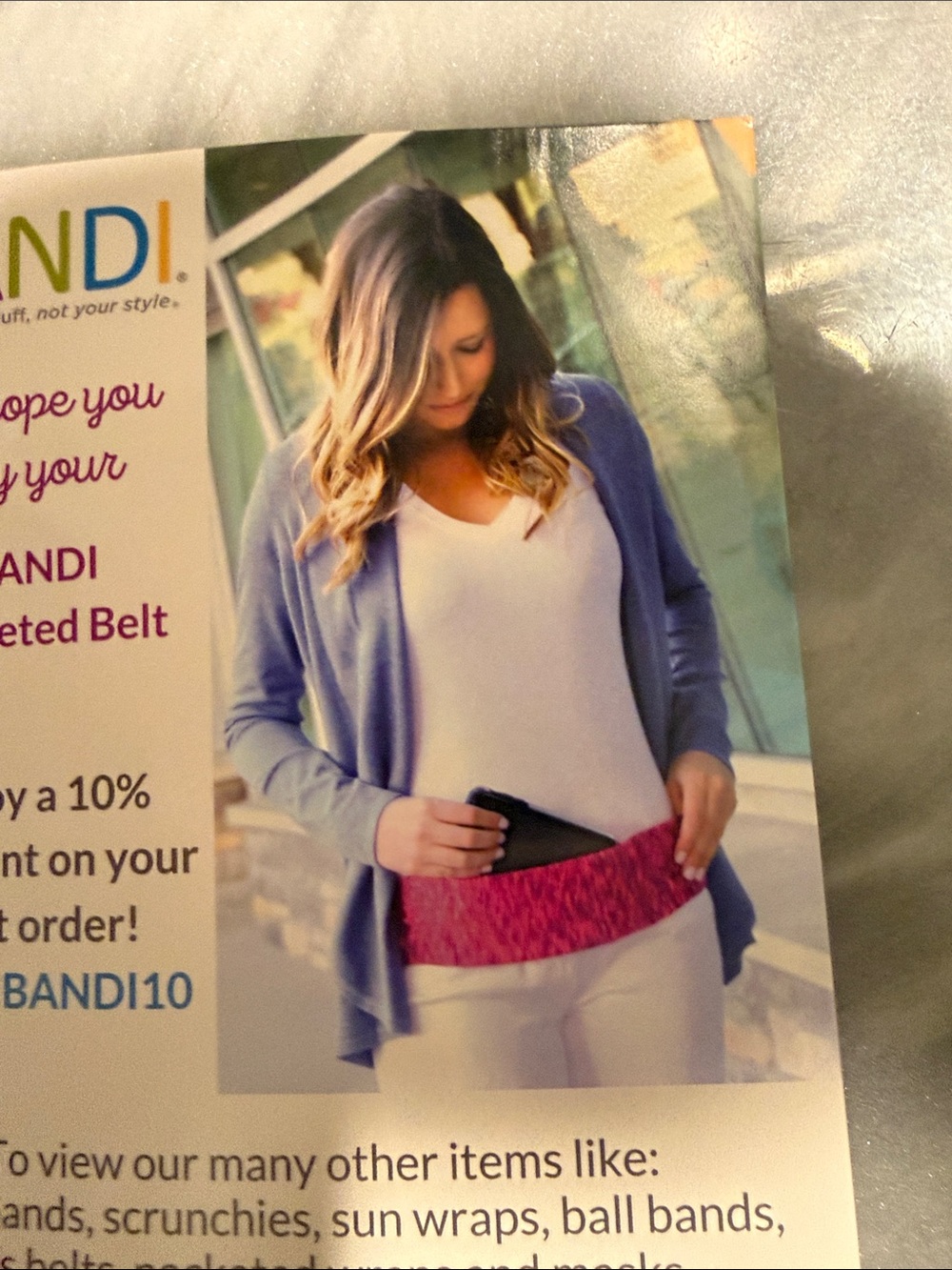 Bandi pocketed belt